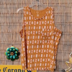 Sonoma High-Neck Tank Gold XO Print, XL